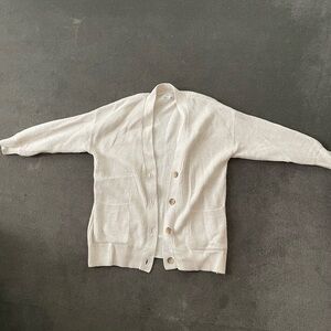 Aerie Oversized Cream Knit Cardigan